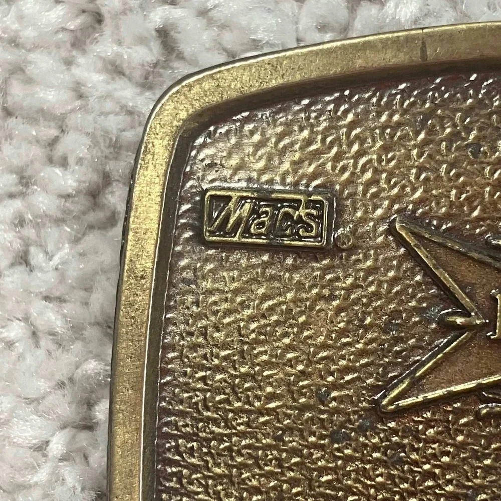 Vintage‎ NAPA Blue Max Belt Buckle Limited Edition Mac's Pour le Merite Brass